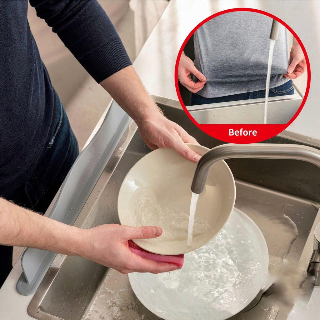 Kitchen sink splash guard