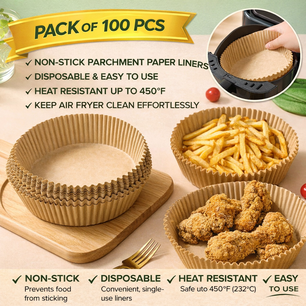 Disposable air fryer paper liners (100 pcs)